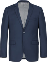 Load image into Gallery viewer, French Blue Slim Fit 2 Pc Suit