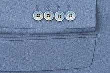 Load image into Gallery viewer, BUILD YOUR PACKAGE: Light Blue Slim Fit Suit (Package Includes 2 Pc Suit, Shirt, Necktie or Bow Tie, Matching Pocket Square, & Shoes)