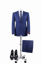 Load image into Gallery viewer, Royal Blue Slim Fit 2 Pc Suit