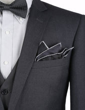Load image into Gallery viewer, Charcoal Slim Fit 2 Pc Suit