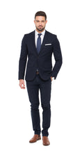Load image into Gallery viewer, Navy Slim Fit 2 Pc Suit