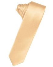 Load image into Gallery viewer, Ivory Luxury Satin Skinny Necktie