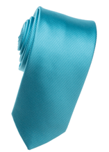 Load image into Gallery viewer, Teal Tone on Tone Necktie