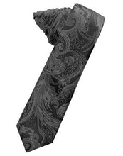 Load image into Gallery viewer, Harvest Maize Tapestry Satin Skinny Necktie