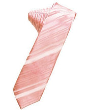 Load image into Gallery viewer, Holly Striped Satin Skinny Necktie
