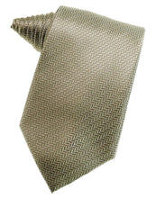 Load image into Gallery viewer, Gold Herringbone Necktie