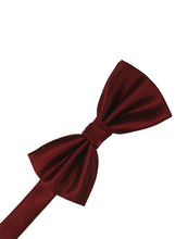 Load image into Gallery viewer, Plum Herringbone Bow Tie