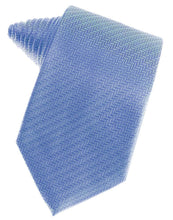 Load image into Gallery viewer, Haze Blue Herringbone Necktie