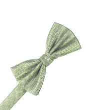 Load image into Gallery viewer, Jade Herringbone Bow Tie
