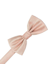 Load image into Gallery viewer, Ivory Herringbone Bow Tie