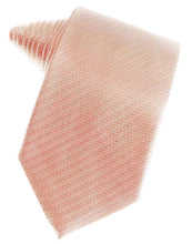 Load image into Gallery viewer, Peach Herringbone Necktie
