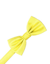 Load image into Gallery viewer, Ivory Herringbone Bow Tie