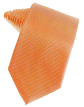 Load image into Gallery viewer, Peach Herringbone Necktie