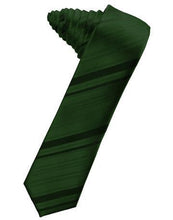 Load image into Gallery viewer, Holly Striped Satin Skinny Necktie