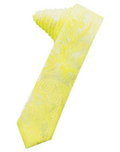 Load image into Gallery viewer, Jade Tapestry Satin Skinny Necktie
