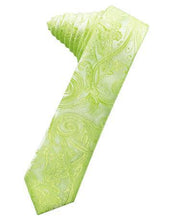 Load image into Gallery viewer, Willow Tapestry Satin Skinny Necktie