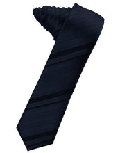 Load image into Gallery viewer, Holly Striped Satin Skinny Necktie