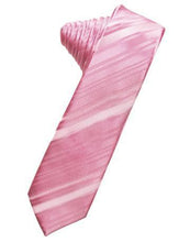 Load image into Gallery viewer, Kelly Striped Satin Skinny Necktie