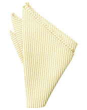Load image into Gallery viewer, Light Champagne Venetian Pin Dot Pocket Square