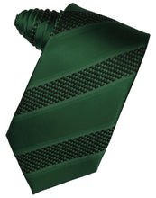Load image into Gallery viewer, Cinnamon Venetian Pin Dot Striped Necktie