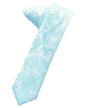 Load image into Gallery viewer, Kelly Tapestry Satin Skinny Necktie