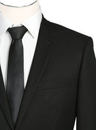 Black Suit  Slim or Classic Fit 301-1 - 2 Piece Suit