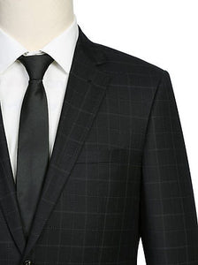 Black Check Slim Suit Style: STR2011 - 3 Piece Suit