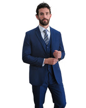 Load image into Gallery viewer, Gianni 4030 Blue - Modern 3 Piece Suit
