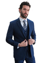 Load image into Gallery viewer, Gianni 4030 Blue - Modern 3 Piece Suit
