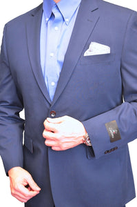 French Blue London Hybrid Fit 2 Piece Suit - 7470P