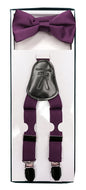 Boys Suspenders - Purple