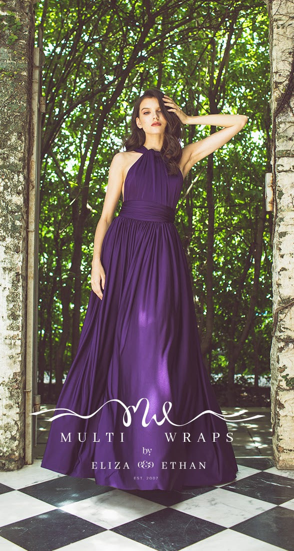 Wrap Dress - Elderberry