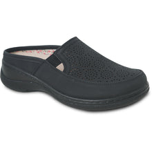 Load image into Gallery viewer, Women Comfort Casual Shoe OY3101 Wedge Sandal Black – Replaceable Orthopedic Footbed
