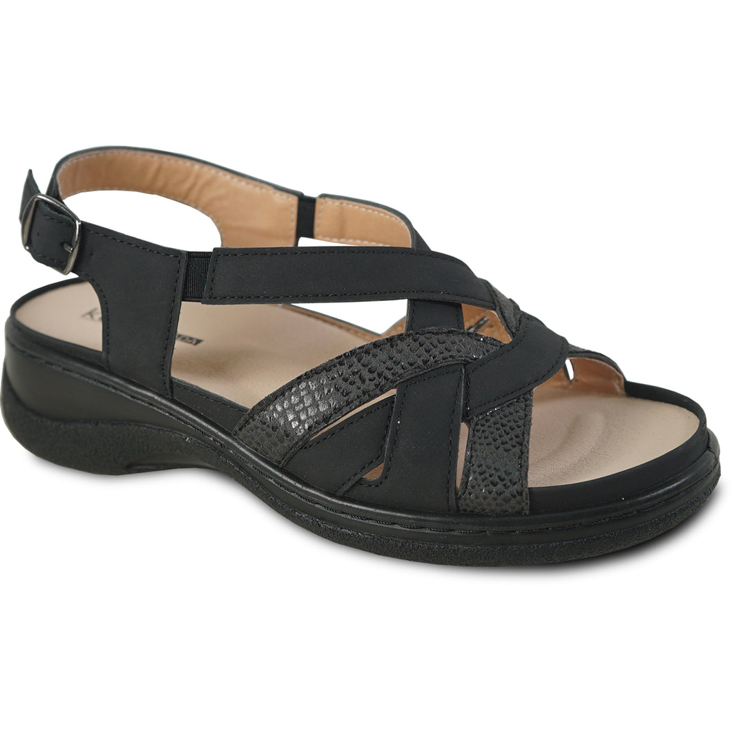 Women Comfort Casual Sandal OY3130 Wedge Sandal – Replaceable Orthopedic Footbed