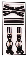 3 Piece Patterned Suspender Sets - SET-211