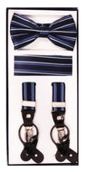 3 Piece Patterned Suspender Sets - SET-212