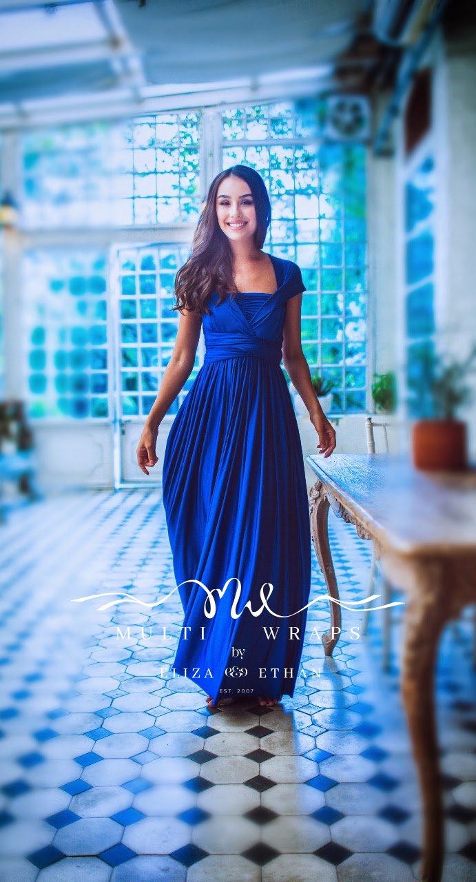 Wrap Dress - Sapphire