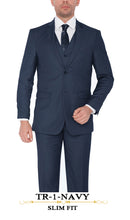 Load image into Gallery viewer, Gianni 4030 Navy - Modern 3 Piece Suit
