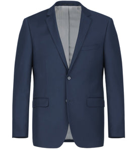 BUILD YOUR PACKAGE P-G: French Blue Slim Fit Suit (Package Includes 2 Pc Suit, Shirt, Necktie or Bow Tie, Matching Pocket Square)