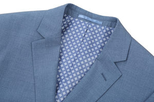 Light Blue Slim Fit 2 Pc Suit