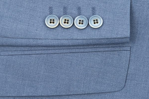 BUILD YOUR PACKAGE: Light Blue Slim Fit Suit (Package Includes 2 Pc Suit, Shirt, Necktie or Bow Tie, Matching Pocket Square, & Shoes)