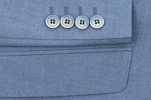 PREMIUM BUILD YOUR PACKAGE: Light Blue Slim Fit Suit (Package Includes 2 Pc Suit, Shirt, Necktie or Bow Tie, Matching Pocket Square