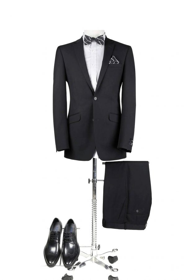 BUILD YOUR PROM PACKAGE: Black Slim Fit Suit