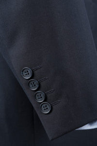 BUILD YOUR PACKAGE P-G: Navy Slim Fit Suit (Package Includes 2 Pc Suit, Shirt, Necktie or Bow Tie, Matching Pocket Square)