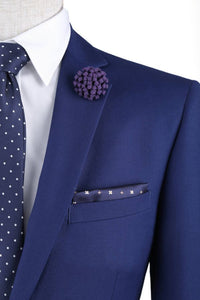 Royal Blue Slim Fit 2 Pc Suit