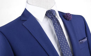 Royal Blue Slim Fit 2 Pc Suit