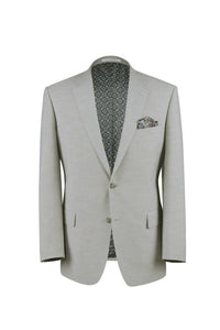 BUILD YOUR PACKAGE: Light Grey Slim Fit Suit (Package Includes 2 Pc Suit, Shirt, Necktie or Bow Tie, Matching Pocket Square, & Shoes)