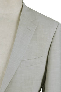 BUILD YOUR PACKAGE: Light Grey Slim Fit Suit (Package Includes 2 Pc Suit, Shirt, Necktie or Bow Tie, Matching Pocket Square, & Shoes)
