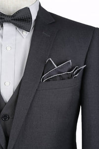 Charcoal Slim Fit 2 Pc Suit