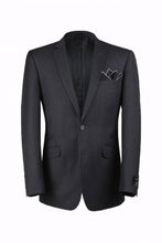 Load image into Gallery viewer, BUILD YOUR PACKAGE P-G: Charcoal Slim Fit Suit (Package Includes 2 Pc Suit, Shirt, Necktie or Bow Tie, Matching Pocket Square)
